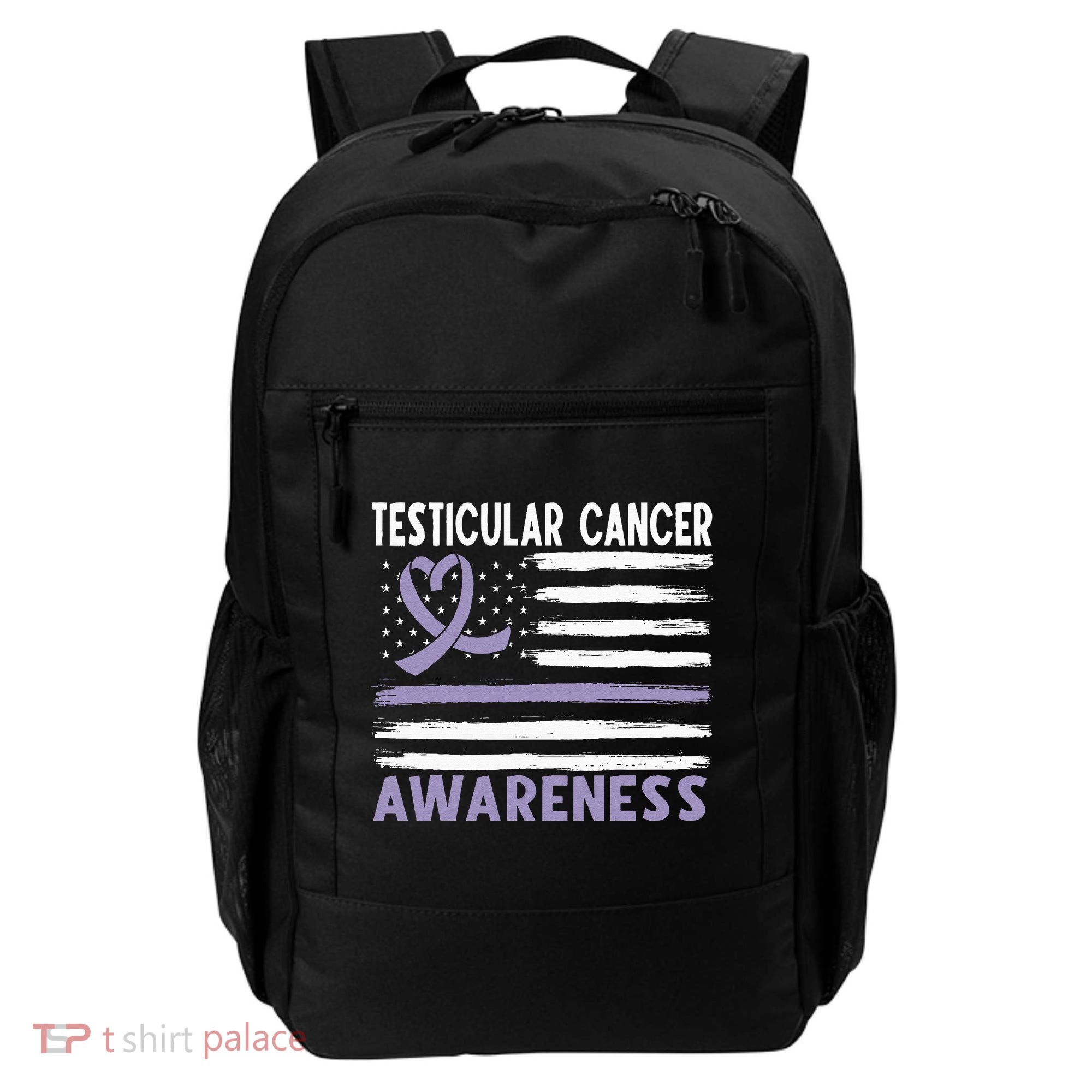 American Flag Testicular Cancer Awareness Backpack