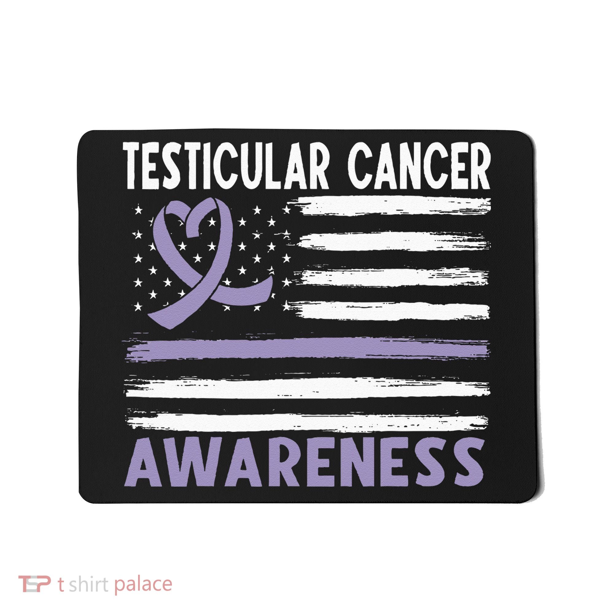 American Flag Testicular Cancer Awareness Mousepad