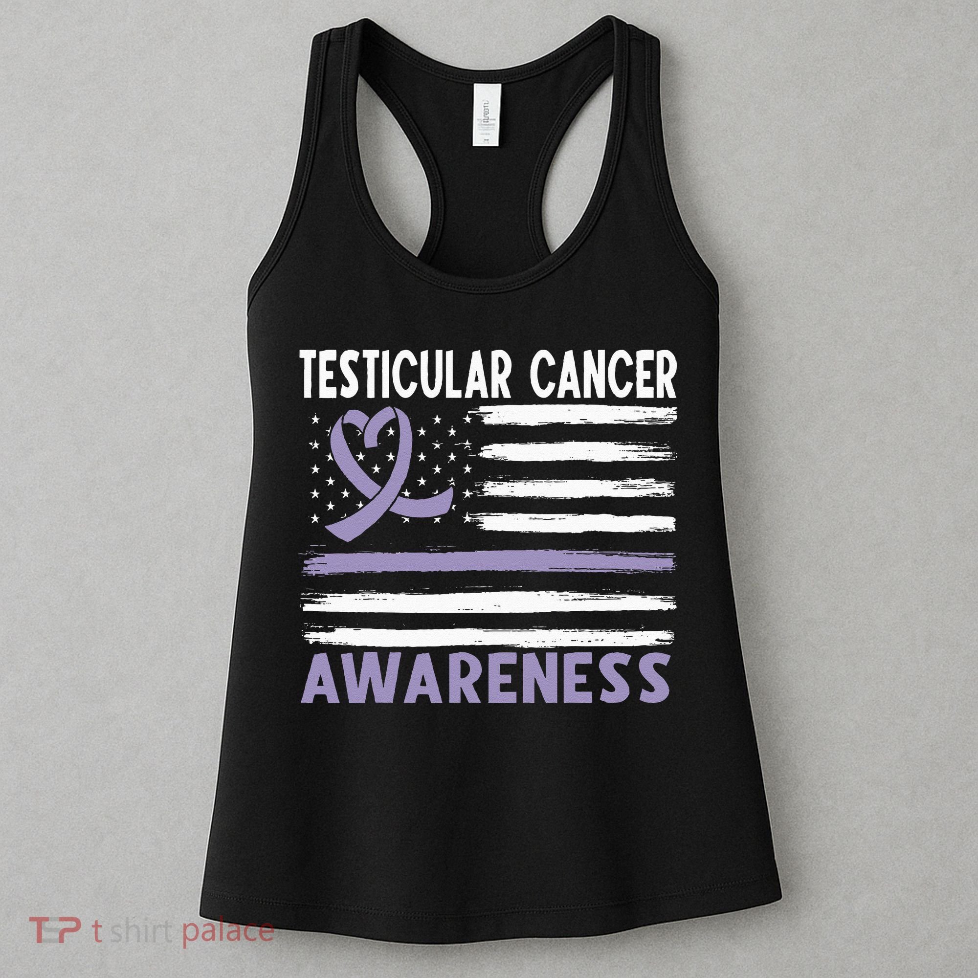 American Flag Testicular Cancer Awareness Women's Tank Top