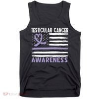 American Flag Testicular Cancer Awareness Tank Top thumb 0