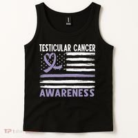 American Flag Testicular Cancer Awareness Tank Top thumb 2