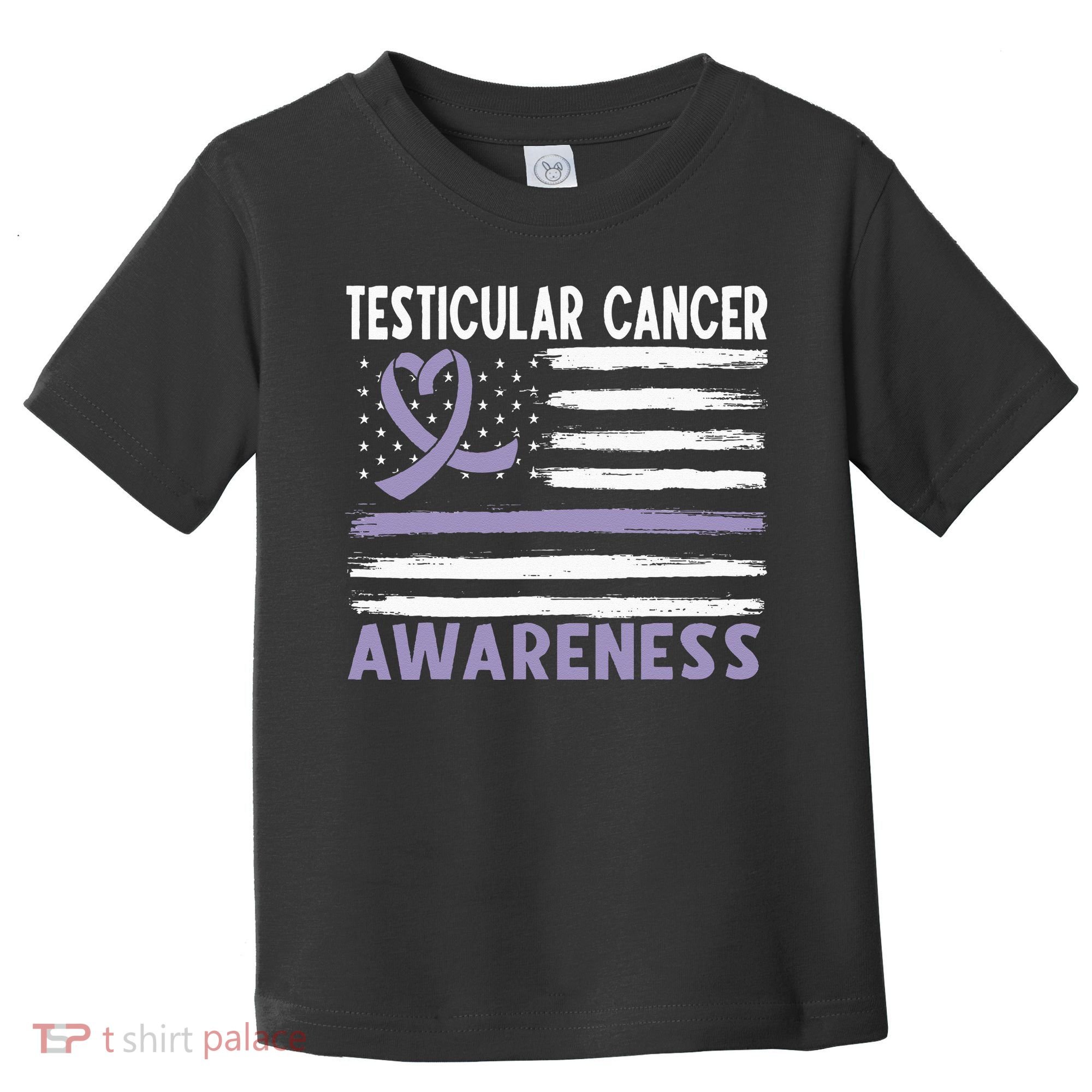 American Flag Testicular Cancer Awareness Toddler T-Shirt