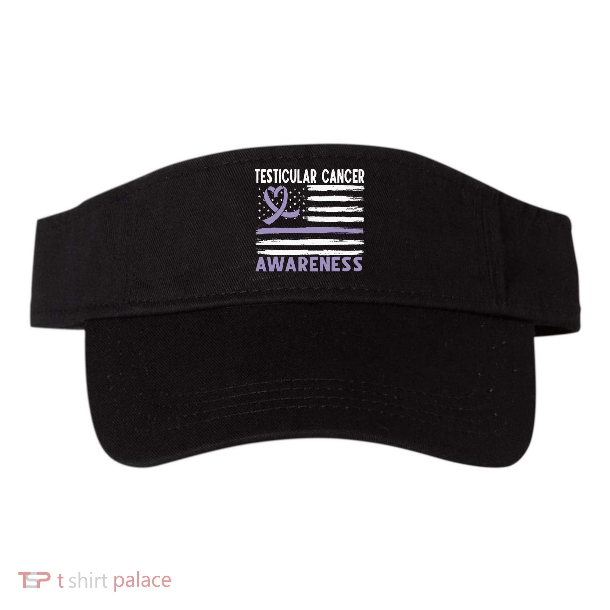 American Flag Testicular Cancer Awareness Visor