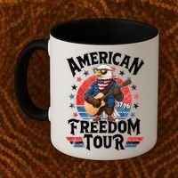 American Freedom Tour Eagle Celebrating America's 250th Birthday 1776 Coffee Mug thumb 2