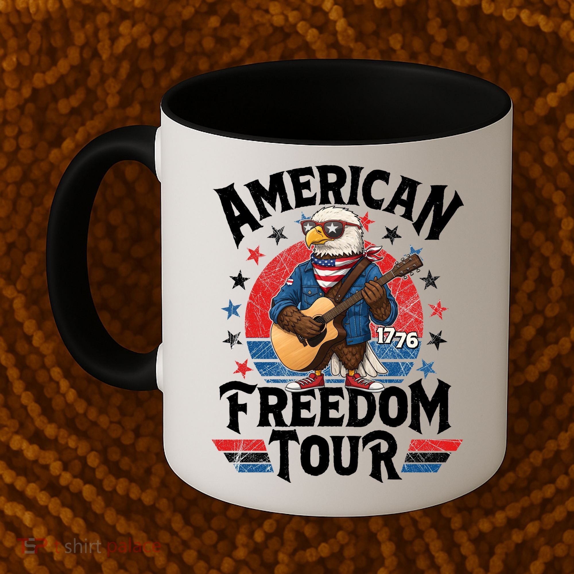 American Freedom Tour Eagle Celebrating America's 250th Birthday 1776 Coffee Mug