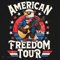 American Freedom Tour Eagle Celebrating America's 250th Birthday 1776 Ornament thumb 1