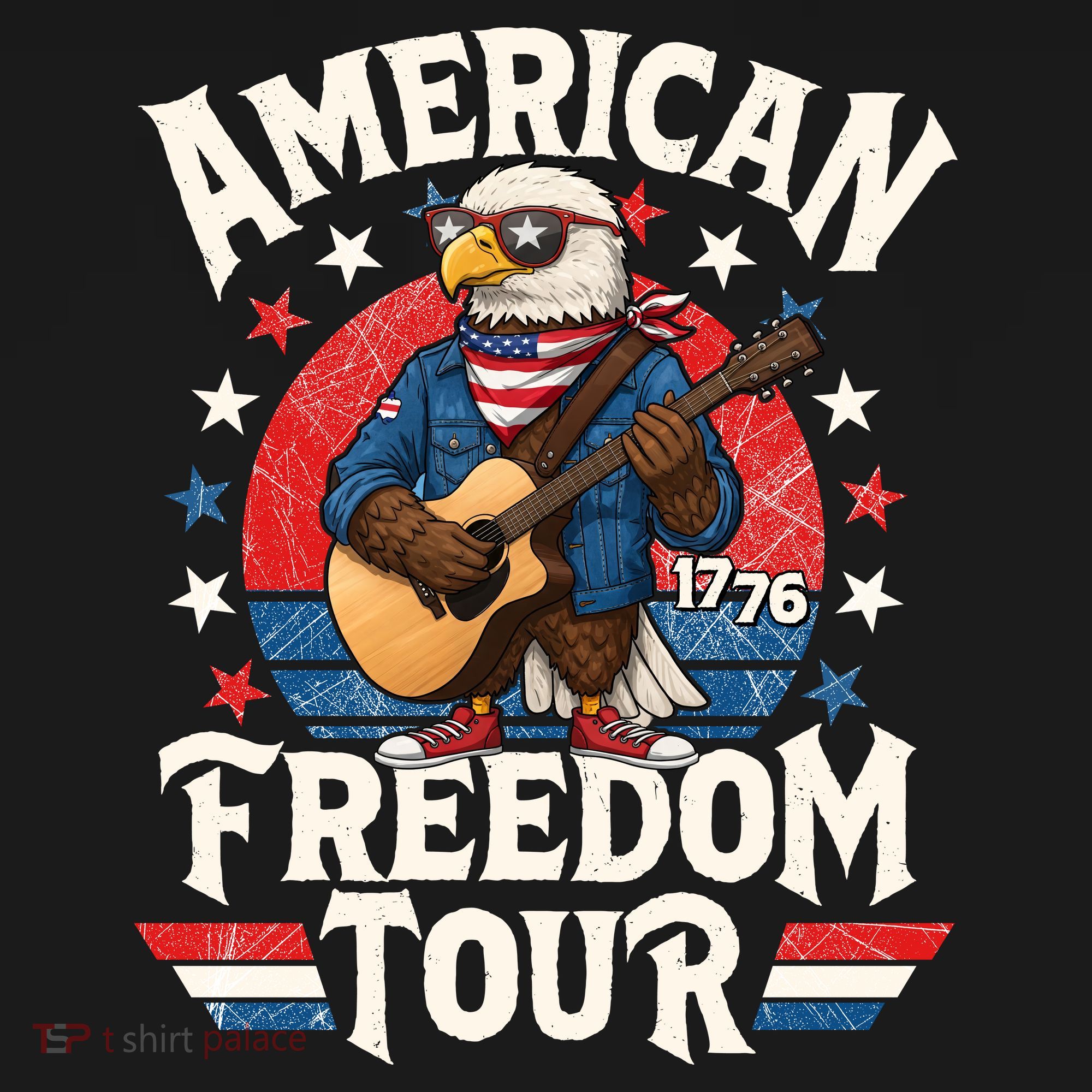 American Freedom Tour Eagle Celebrating America's 250th Birthday 1776 Ornament