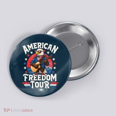 American Freedom Tour Eagle Celebrating America's 250th Birthday 1776 Button