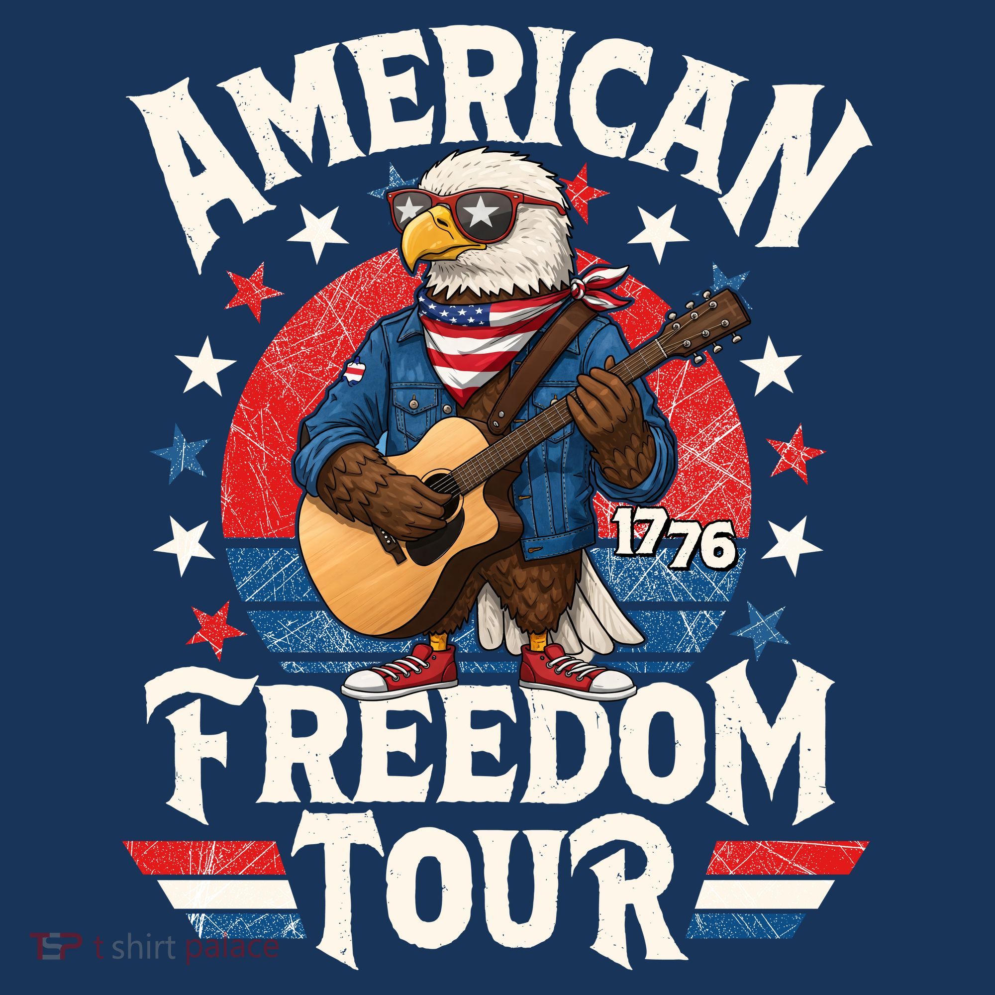 American Freedom Tour Eagle Celebrating America's 250th Birthday 1776 Women's Hoodie