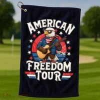 American Freedom Tour Eagle Celebrating America's 250th Birthday 1776 Golf Towel thumb 1