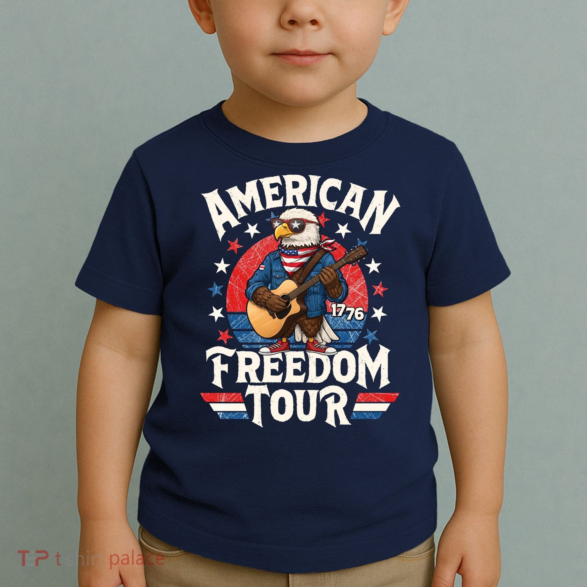 American Freedom Tour Eagle Celebrating America's 250th Birthday 1776 Toddler T-Shirt