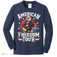 American Freedom Tour Eagle Celebrating America's 250th Birthday 1776 Kids Long Sleeve Shirt thumb 0