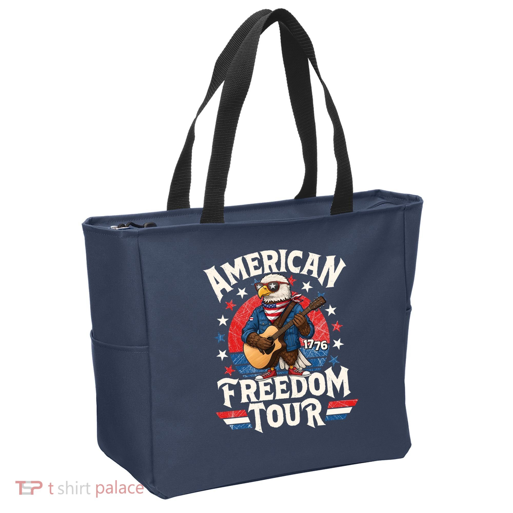 American Freedom Tour Eagle Celebrating America's 250th Birthday 1776 Tote Bag