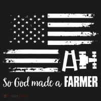 American Flag Tractor So God Made A Farmer T Women's Hoodie thumb 2