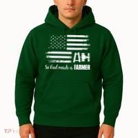 American Flag Tractor So God Made A Farmer T Hoodie thumb 2