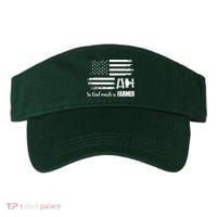 American Flag Tractor So God Made A Farmer T Visor thumb 0