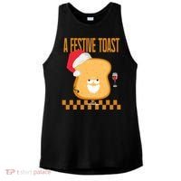 A Festive Toast Funny Christmas Ladies PosiCharge Tri-Blend Wicking Tank thumb 0
