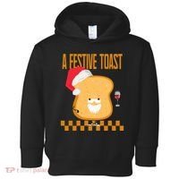 A Festive Toast Funny Christmas Toddler Hoodie thumb 0