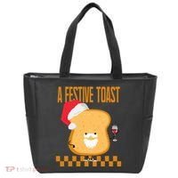 A Festive Toast Funny Christmas Tote Bag thumb 0