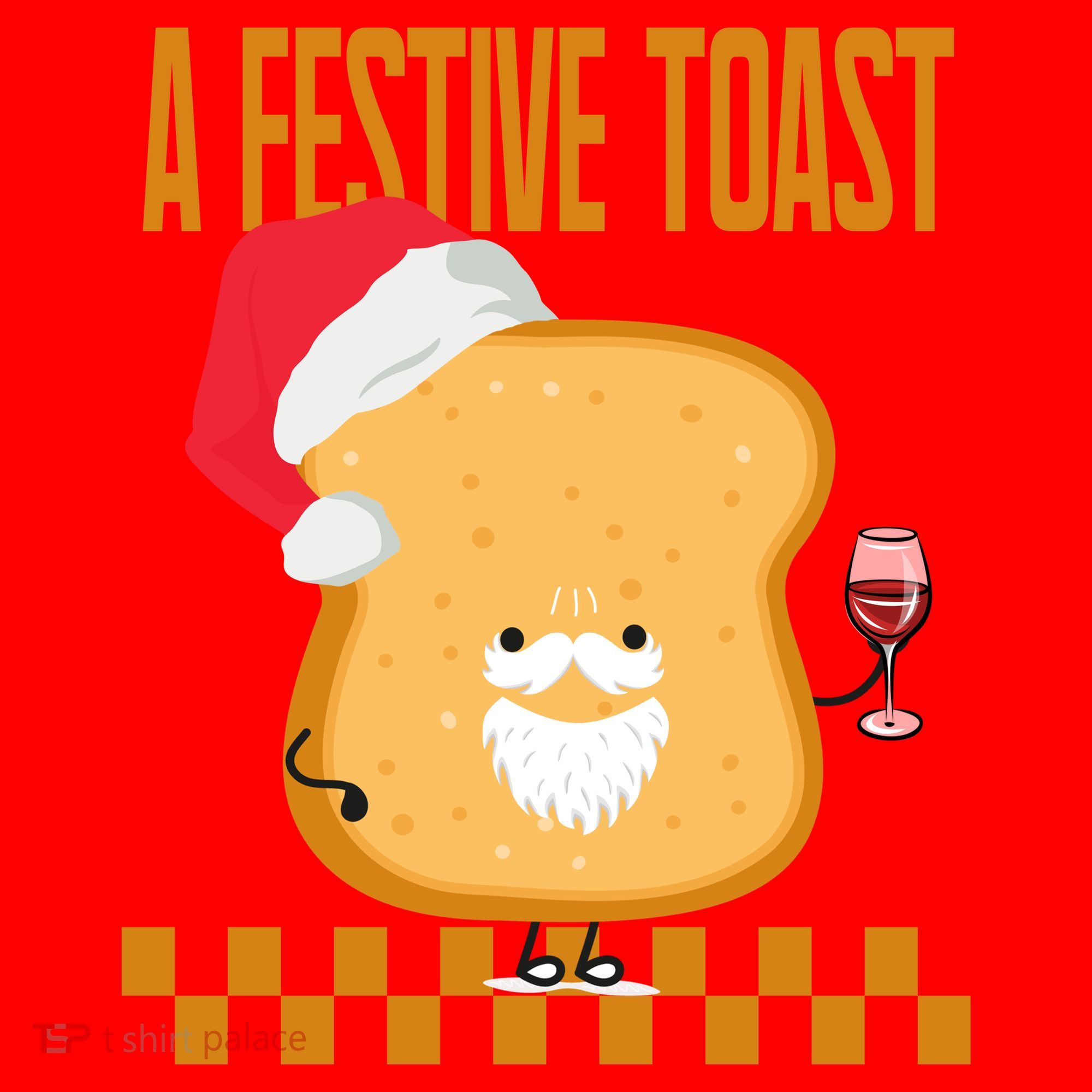 A Festive Toast Funny Christmas Santa Hat