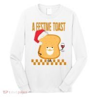 A Festive Toast Funny Christmas Long Sleeve Shirt thumb 0