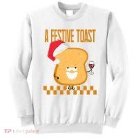 A Festive Toast Funny Christmas Sweatshirt thumb 0
