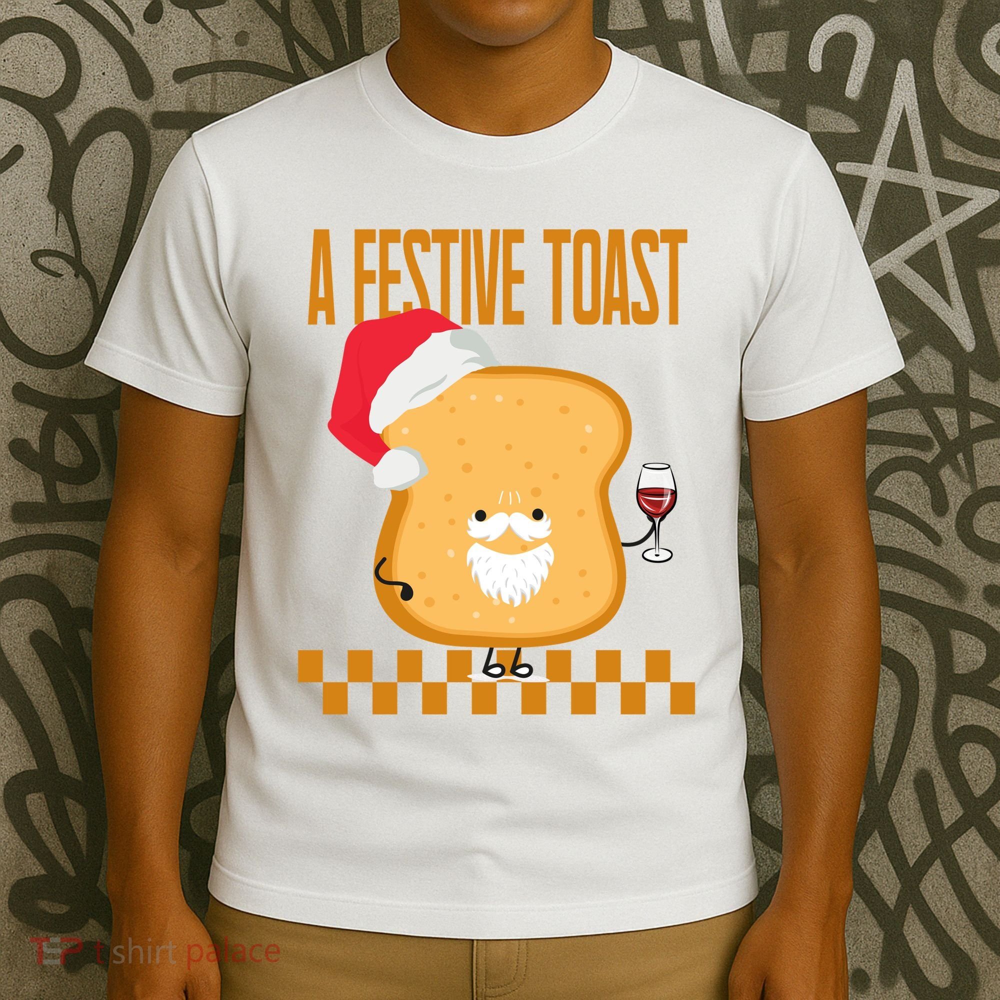 A Festive Toast Funny Christmas T-Shirt