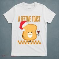 A Festive Toast Funny Christmas T-Shirt thumb 5