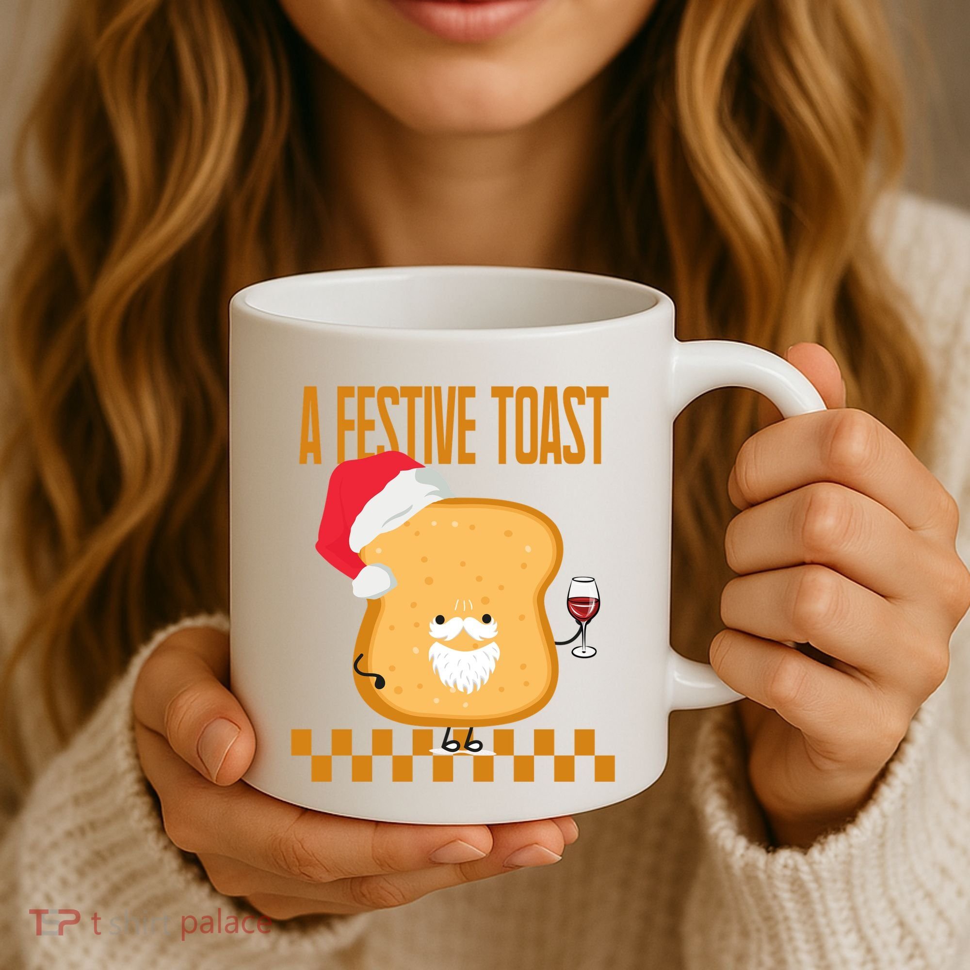 A Festive Toast Funny Christmas Coffee Mug