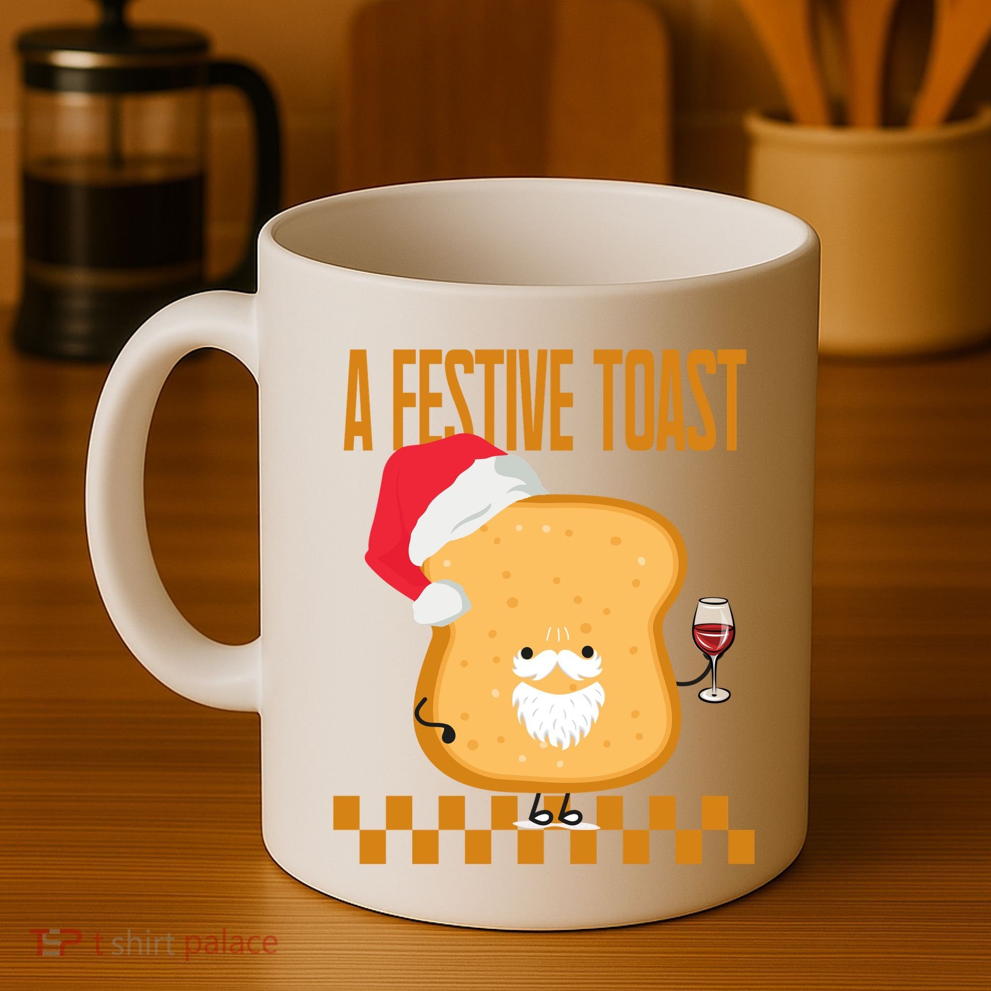 A Festive Toast Funny Christmas Coffee Mug