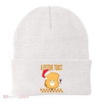A Festive Toast Funny Christmas Beanie thumb 0
