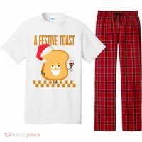 A Festive Toast Funny Christmas Pajama Set thumb 0