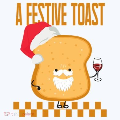 A Festive Toast Funny Christmas Tote Bag