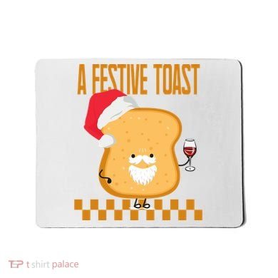 A Festive Toast Funny Christmas Mousepad