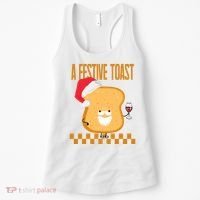 A Festive Toast Funny Christmas Women's Tank Top thumb 0