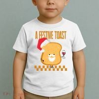 A Festive Toast Funny Christmas Toddler T-Shirt thumb 2
