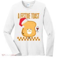 A Festive Toast Funny Christmas Women's Long Sleeve Shirt thumb 0