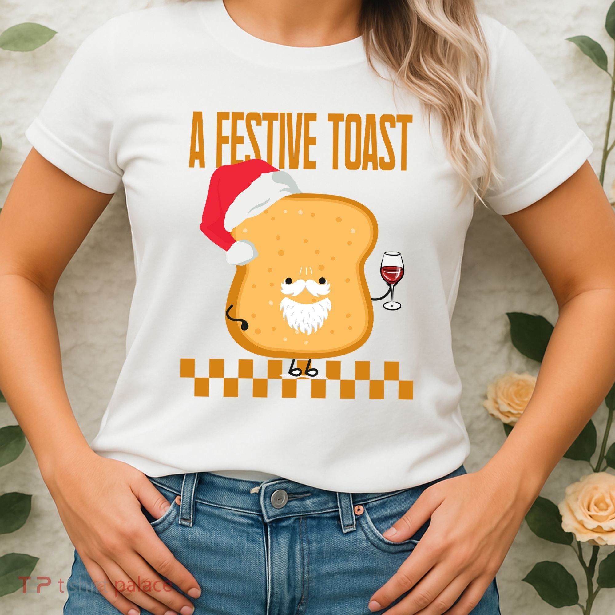 A Festive Toast Funny Christmas Women's T-Shirt