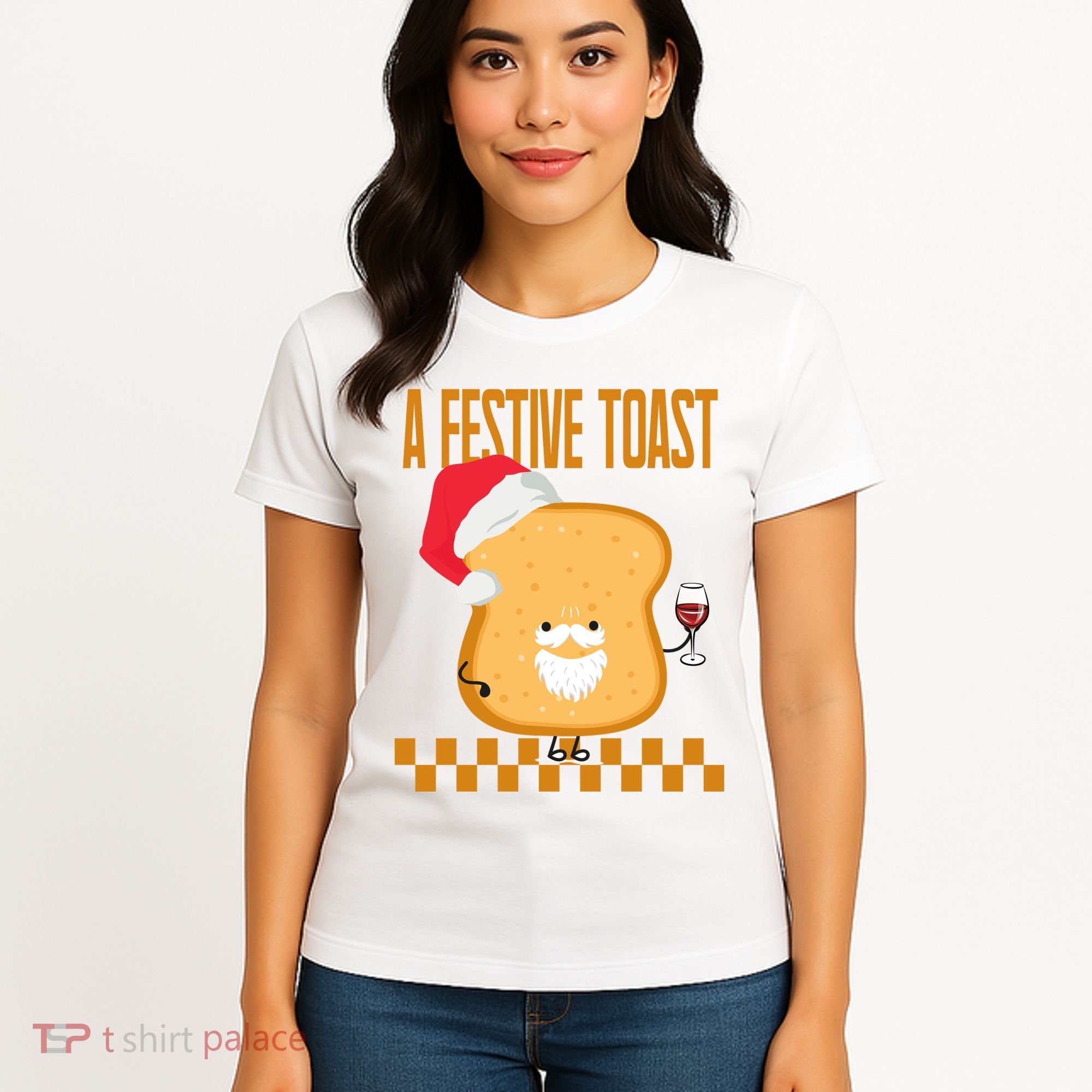 A Festive Toast Funny Christmas Women's T-Shirt