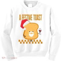 A Festive Toast Funny Christmas Kids Sweatshirt thumb 0