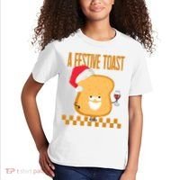 A Festive Toast Funny Christmas Kids T-Shirt thumb 2