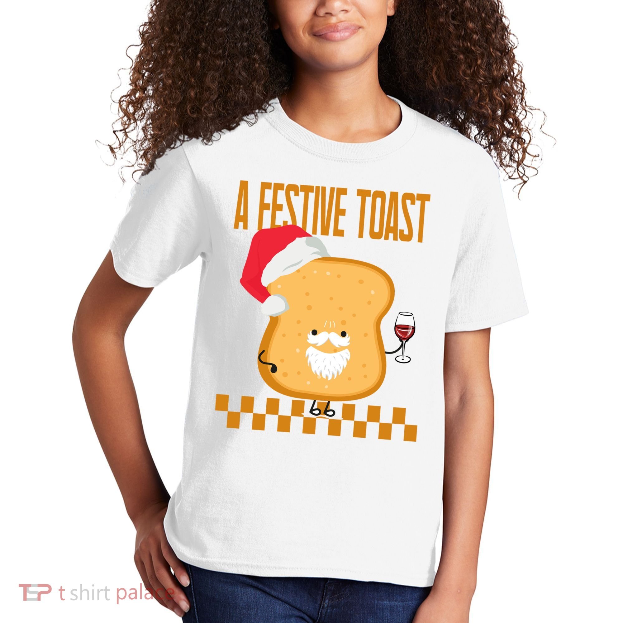 A Festive Toast Funny Christmas Kids T-Shirt