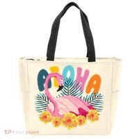 Aloha Flamingo Tropical Tote Bag thumb 0