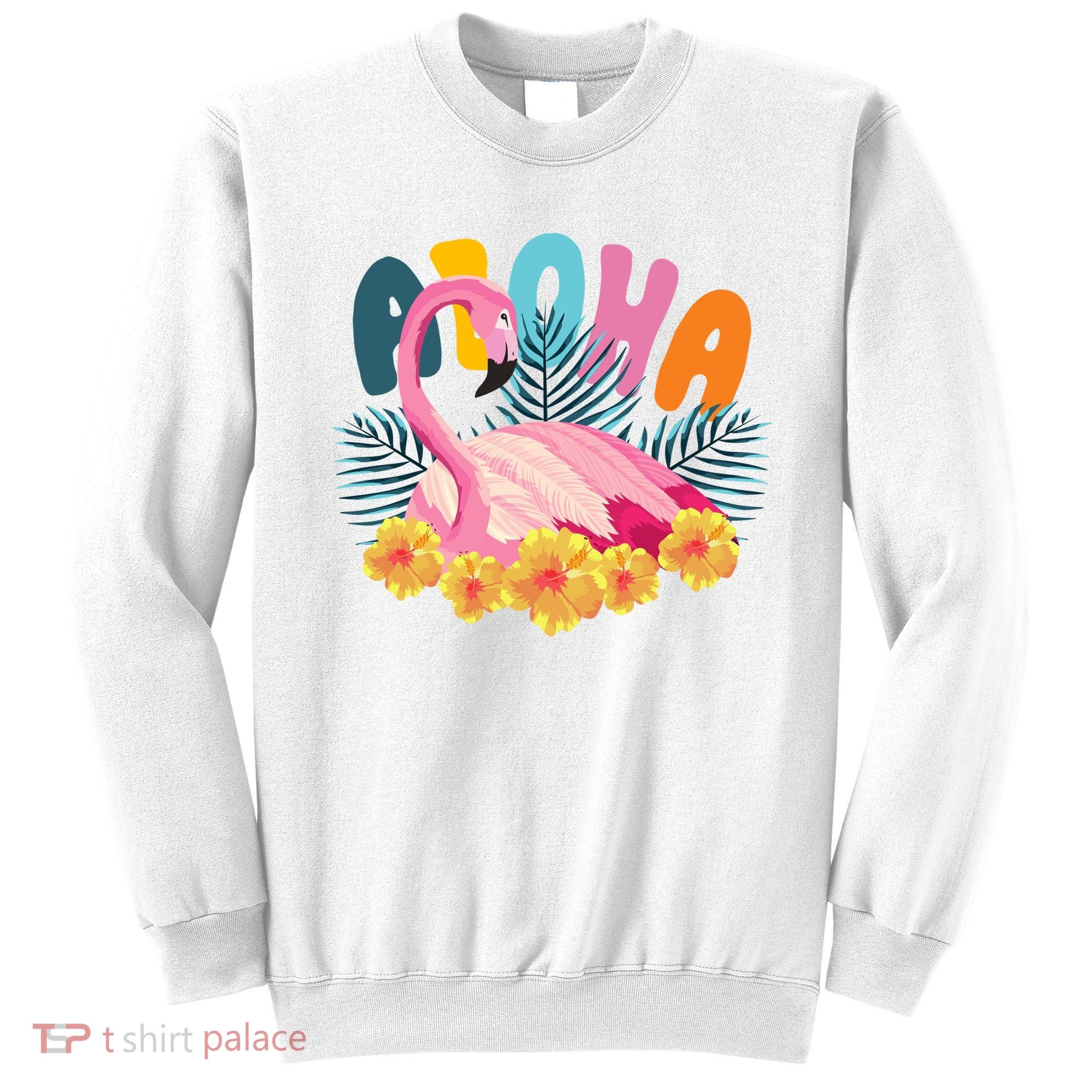 Aloha Flamingo Tropical Sweatshirt