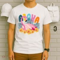 Aloha Flamingo Tropical T-Shirt thumb 6