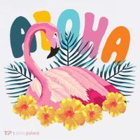 Aloha Flamingo Tropical T-Shirt thumb 7
