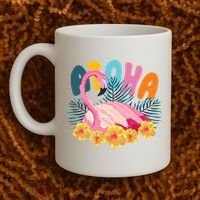 Aloha Flamingo Tropical Coffee Mug thumb 2