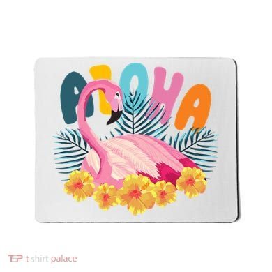 Aloha Flamingo Tropical Mousepad