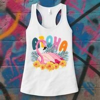 Aloha Flamingo Tropical Women's Tank Top thumb 3