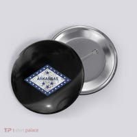 Arkansas Flag The Natural State Little Rock Button thumb 0